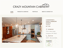 Tablet Screenshot of crazymountaincabinetry.com